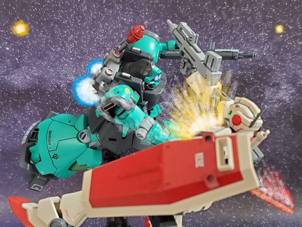 これまでの経験が活かされ、エースとして開花し始めるエマァ・ダイス少尉🎶機動力を駆使し、また1機ジムを撃破~💥✨