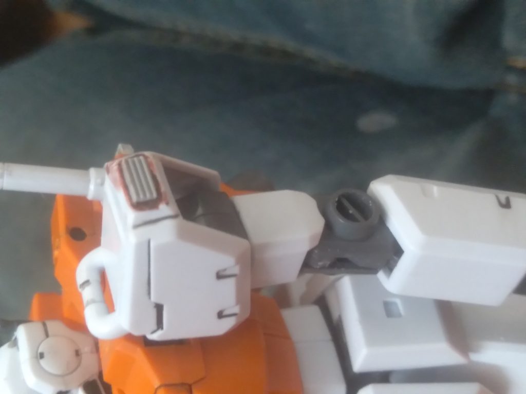 The shoulder vents. I plan to paint them gold