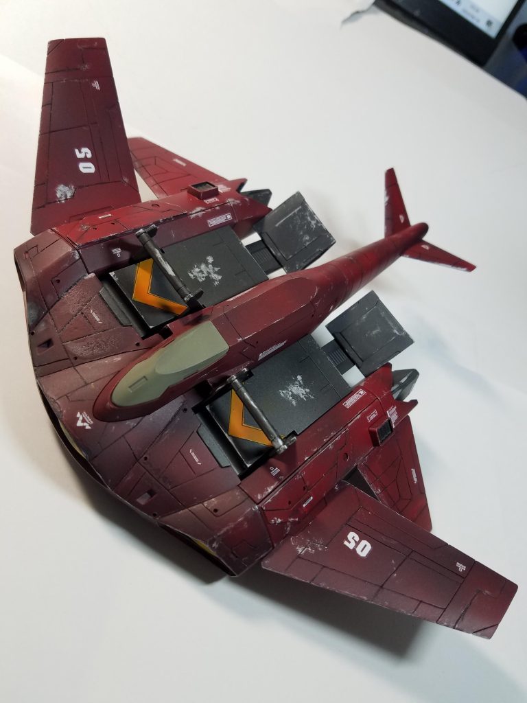 メカサフスーパーヘヴィーからのMRホビーのあずき色で塗装全体的に汚しを入れツヤ消し仕上げ