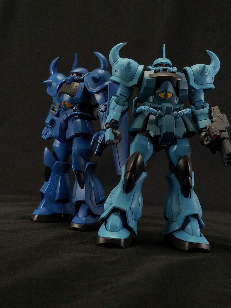 MS-06 グフ との2ショット。