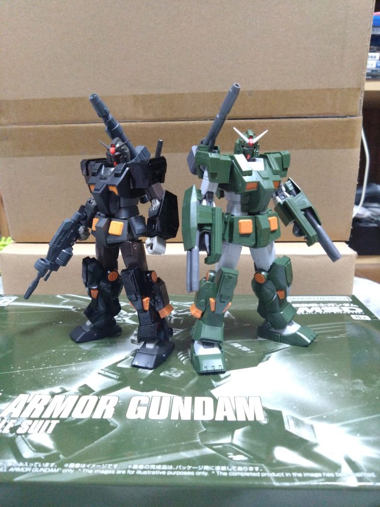 せっかくなのでヘビーガンダムとのツーショット!いやー良い絵ですわあ。