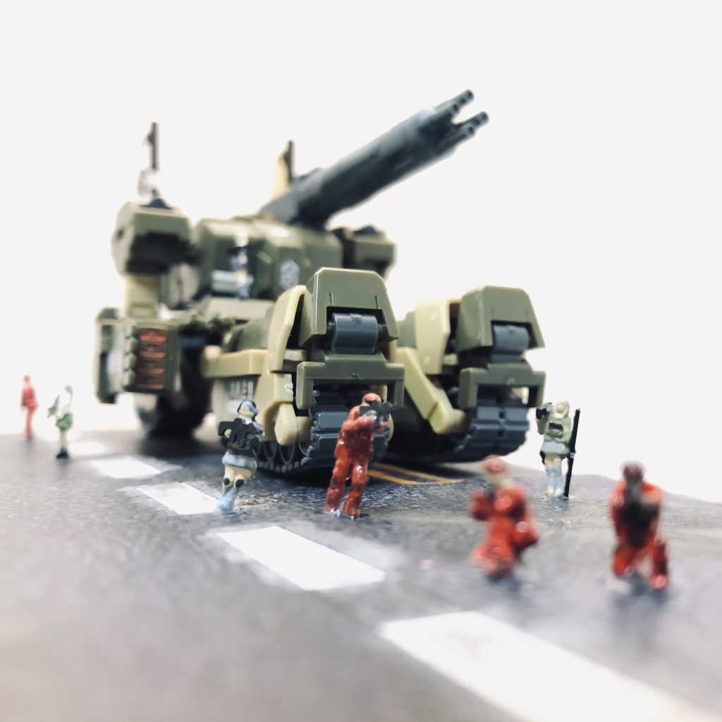 作ったあとでガルパンには白兵戦がないことに気付きました(๑˃̵ᴗ˂̵)テヘ
