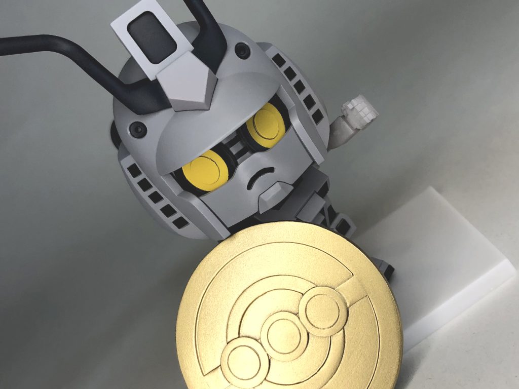 コインはこんな感じ形にするのはなかなか手を焼きました💦