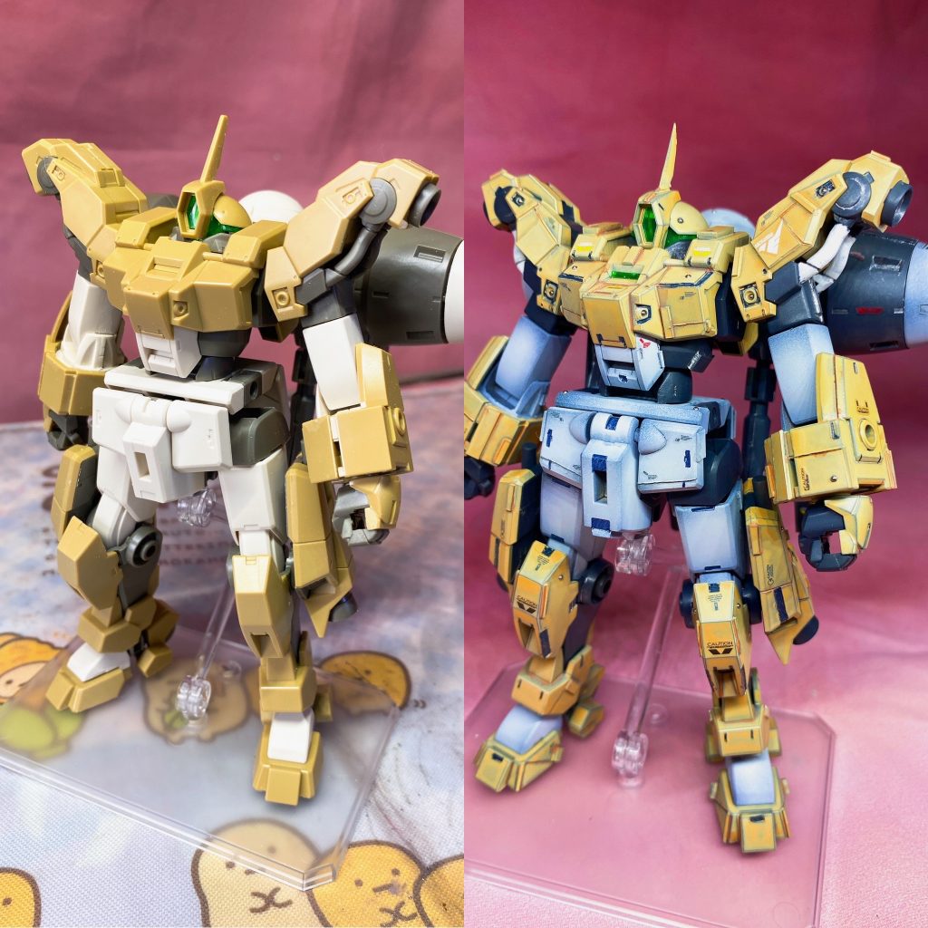 素組みと比較。 