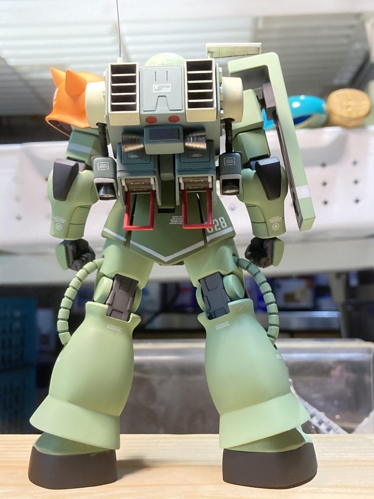 マインレイヤーパックは上面を少しディティールアップしましたが、ほぼキットの物を組んだだけです。今の目で見ても通用するカッコ良さです。