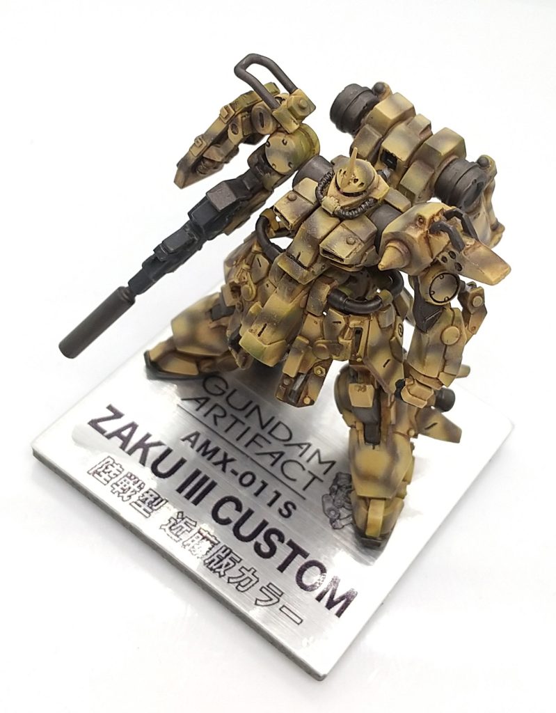 ザクIII カスタム 近藤版迷彩カラー ガンダムアーティファクト–2枚目/制作者:ランゼル