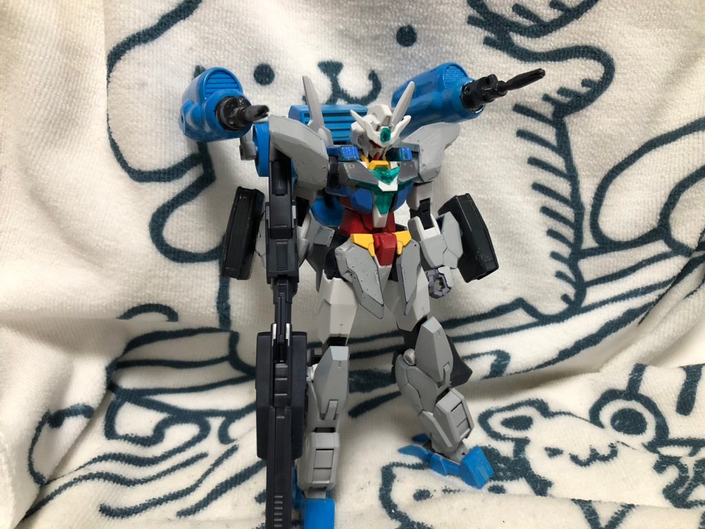 アサルトキャノンはビームライフルの余剰で作成(F90だと実弾だが。。ビルド世界な為アリでしょ。ジムスナk9ライフルの件と被らないなようなのでパス)