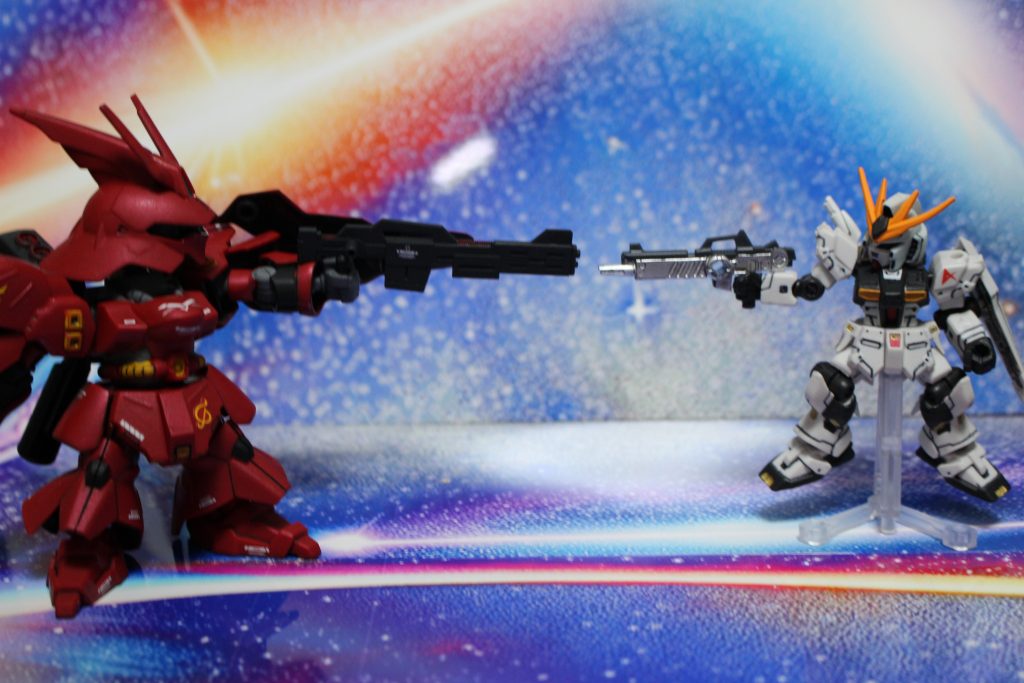 銃向け合い。こういうの好き