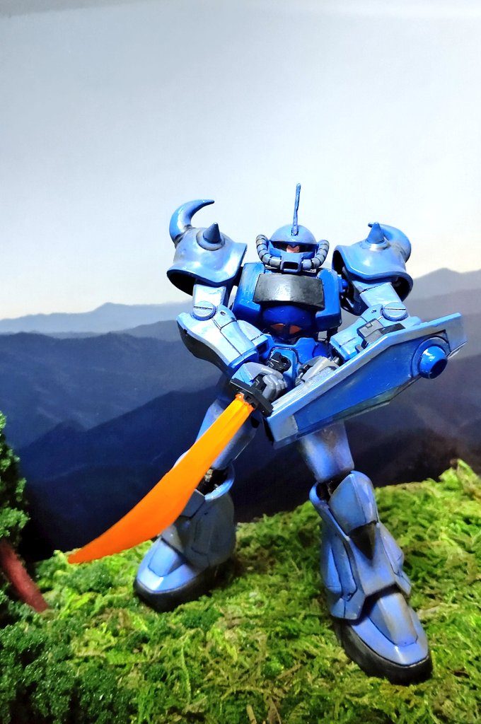 塗り終えた色々施したグフさん✨