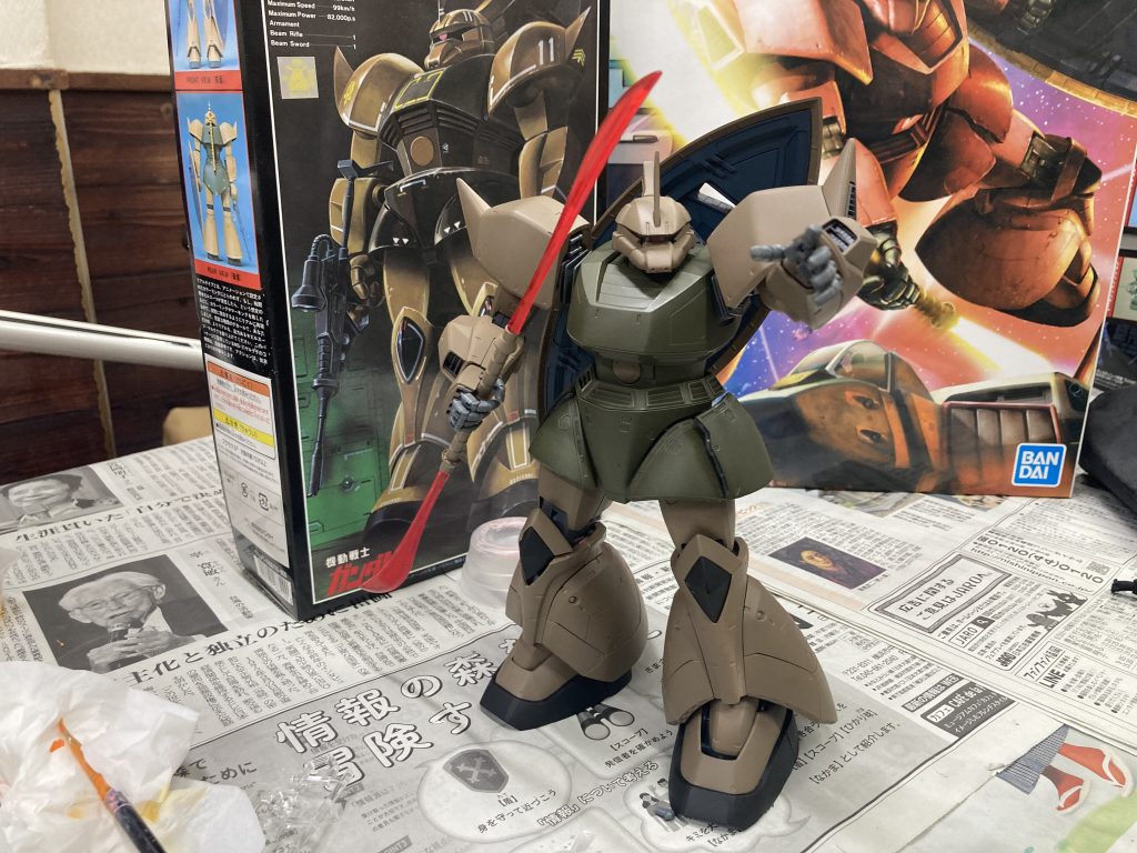 リアルタイプに近づくとワクワクします♪主に使ったカラーはタミヤのTS-90(茶色陸上自衛隊)、TS-5(オリーブドラブ)、AS-8(ネイビーブルー)です。