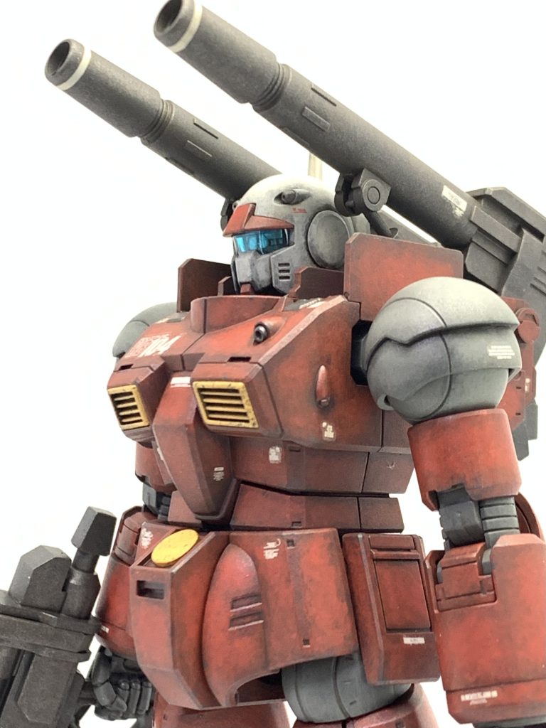 塗装はダークグレーを下地に水性ホビーカラーを2色重ね塗りしています🖌