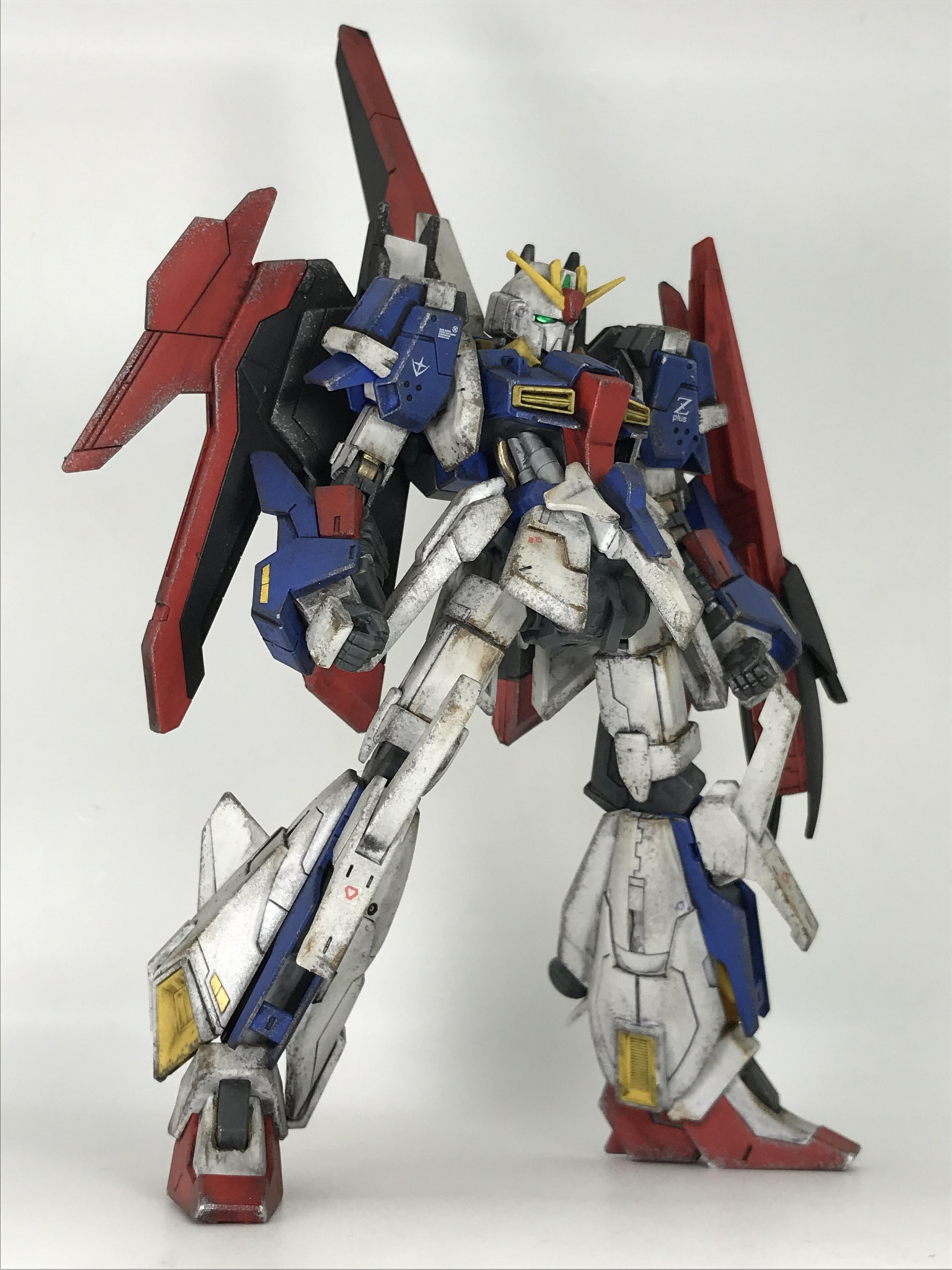 HGクスィーガンダム】 成形色ウェザリング仕上げ(閃光のハサウェイ