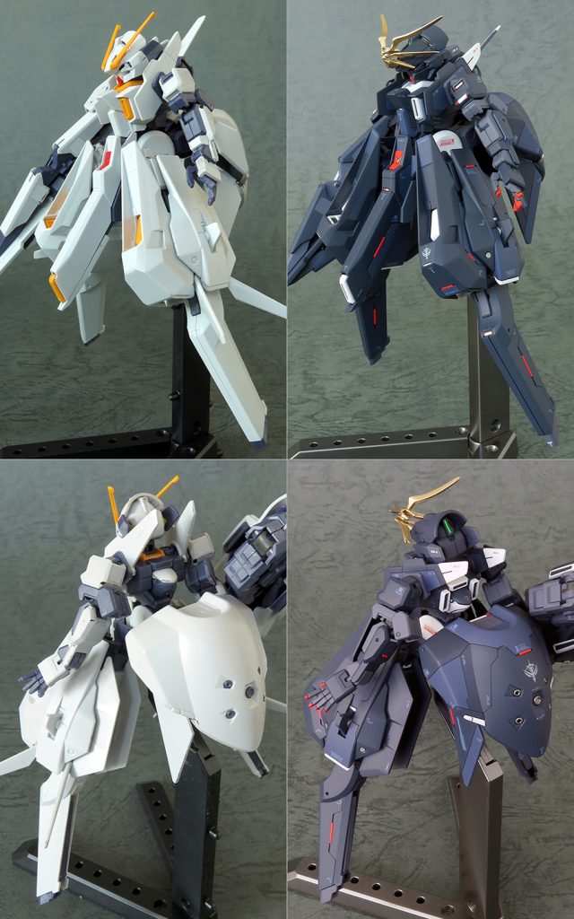 素組みだとクリクリしたかわいいガンダムなので、スジボリ(0.15,4,6mm)とレッドポイント追加のディテールアップで男前にしています。