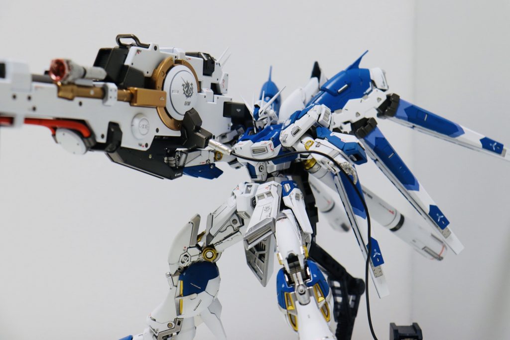 RG Hi-νガンダム　ハイメガバズーカランチャー　全塗装–3枚目/制作者：@gundamdamdam1