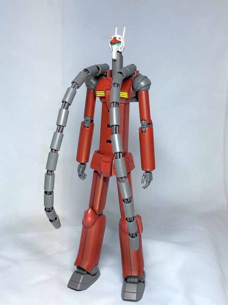 主に5mmプラ棒を使って延長しています。