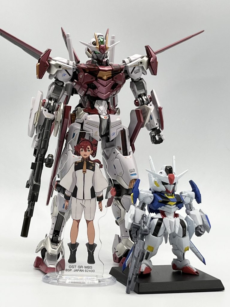 最後に恒例のコンバージと今回は一番くじのスレッタとパシャリ📷スレッタにはやっぱり赤色の機体の方が似合う気がしますね!最後まで観て頂いてありがとうございました🙇♂️