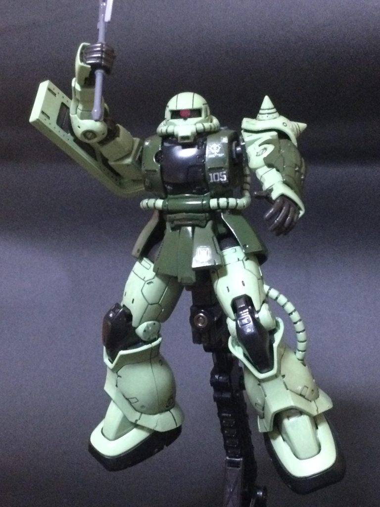 塗料の光沢でけっこう質感が出ているのでトップコートは使いませんでした。