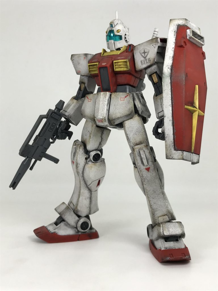 無塗装パチ組→付属のマーキングシール貼り&デカール貼り→つや消しスプレー→数年放置…→成形色を活かした簡単ウェザリング→センサー部分のマーキングシール貼りこのキット…センサー部分のキラキラシールが…なんと…付属してな〜いのです…😨