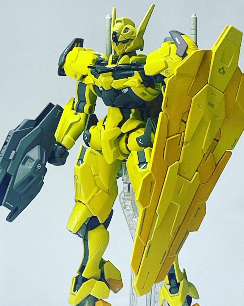HG ガンダムルブリス。MSDガンキャノン機動試験型を参考に全塗装しました。