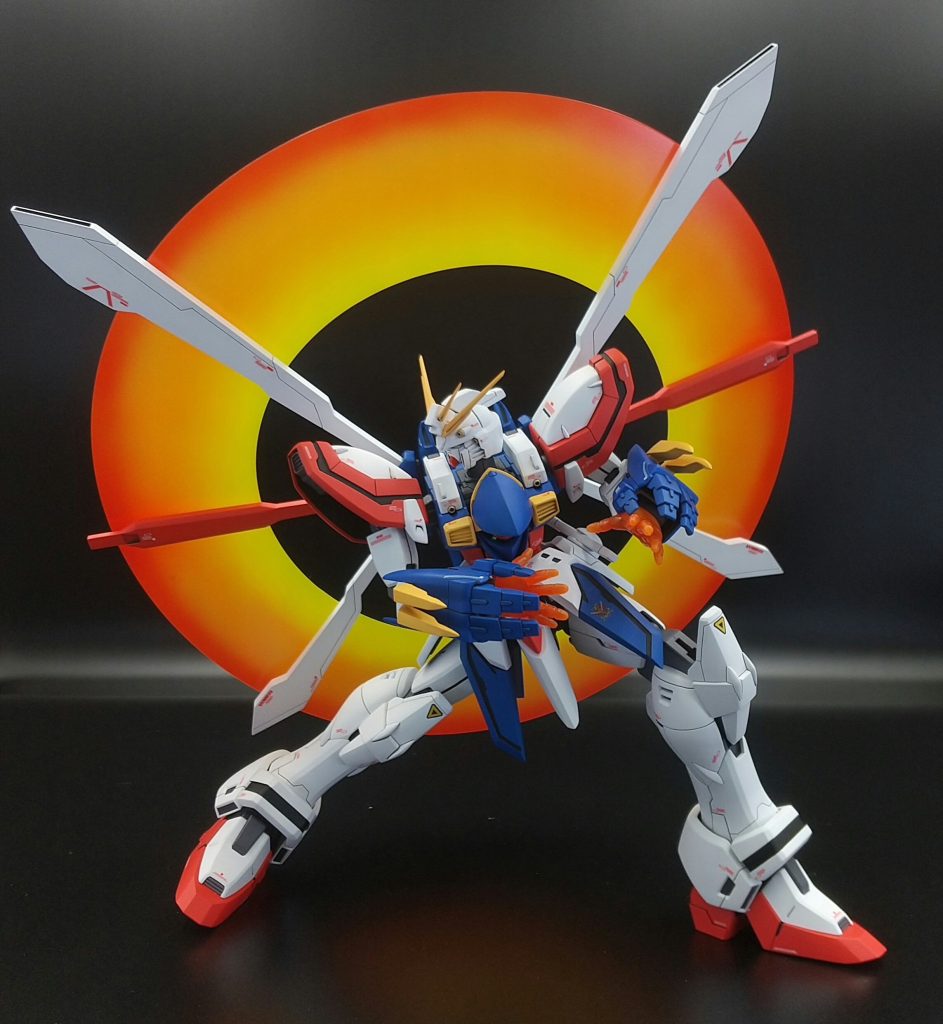 アニメ45話を見るたびに金色に塗りたくなる衝動に駆られますがグッとこらえて標準色に塗りました(笑)使用した塗料はガイア、クレオスごちゃまぜです(;'∀')でも塗装剝げが怖くて動かしづらい…ぐぅ