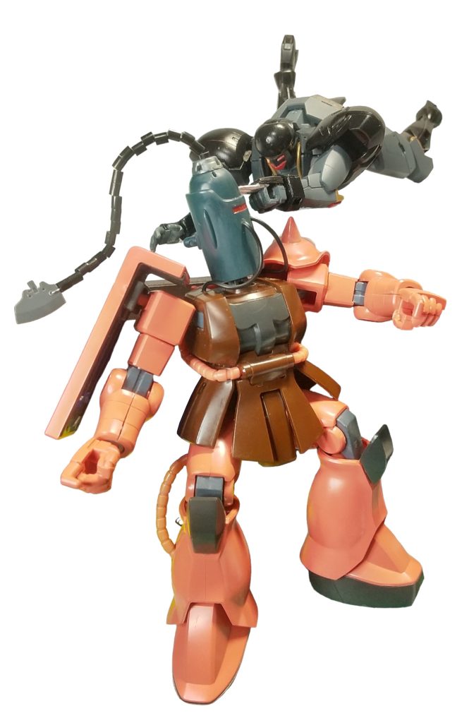 フィニッシュは、スクリュードライバー！ラーメ○マンって脳みそ無い設定なんですよね〜