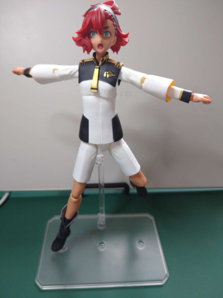 取説の通り叫び顔にしてしまったのでZZのポーズ、メタバース出来たら「俺はスレッタでいく!!」