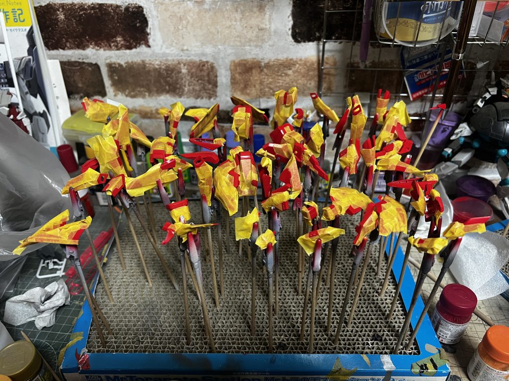 塗装中マスキングが結構大変でした💦