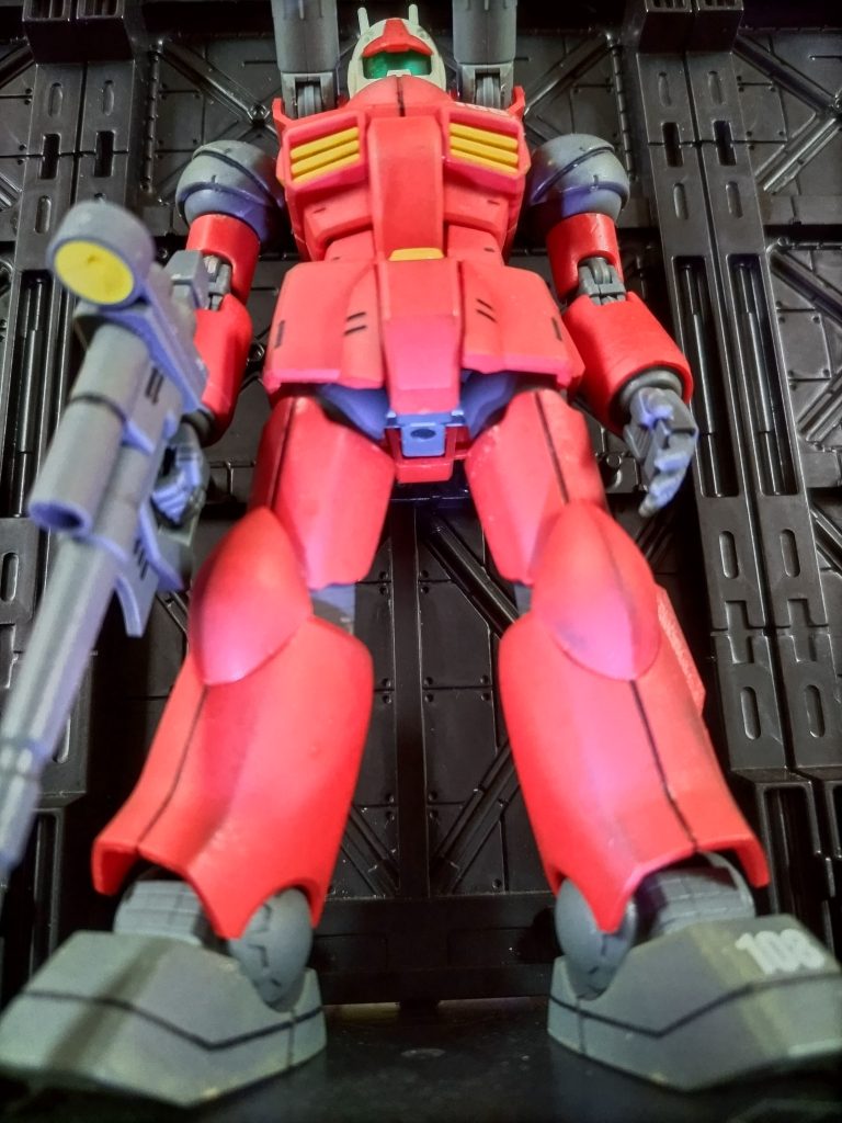 百均産ジオラマとガンキャノン+陸ガン–5枚目/制作者：nuts-san