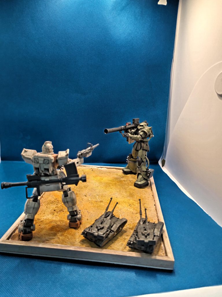 ジオン降下作戦、連邦防衛戦–5枚目/制作者：s.sGUNPLA