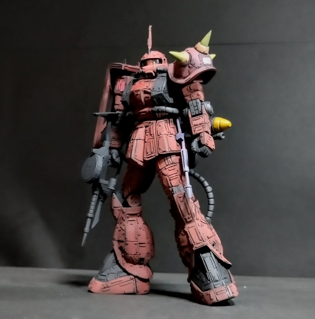 私の理想のザクのプロポーションになって満足ですね😃