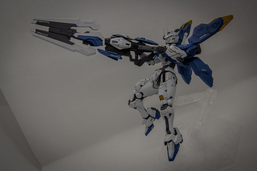 ガンビットライフルモードデカイ武器はロマン✨胸部分のデカールが擦れて取れて涙