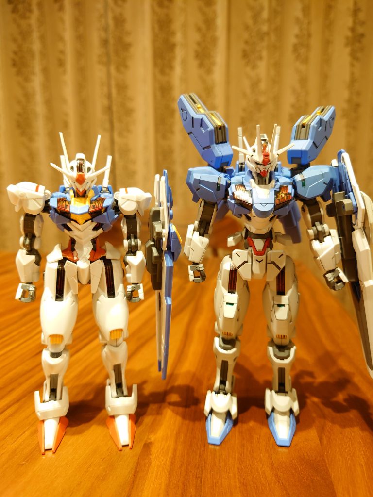 ガンダムエアリアルの素組との比較
