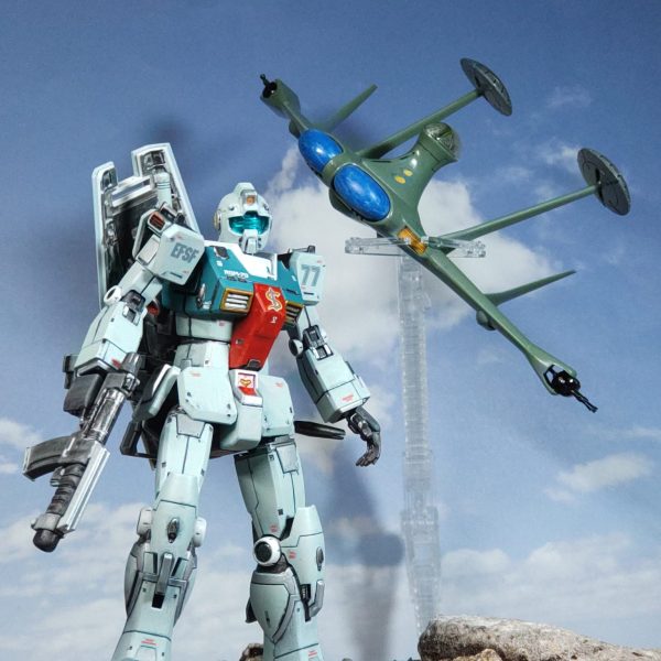 HGジム(スレッガー搭乗機)　スレッガーさんかい❓早い、早いよ❗