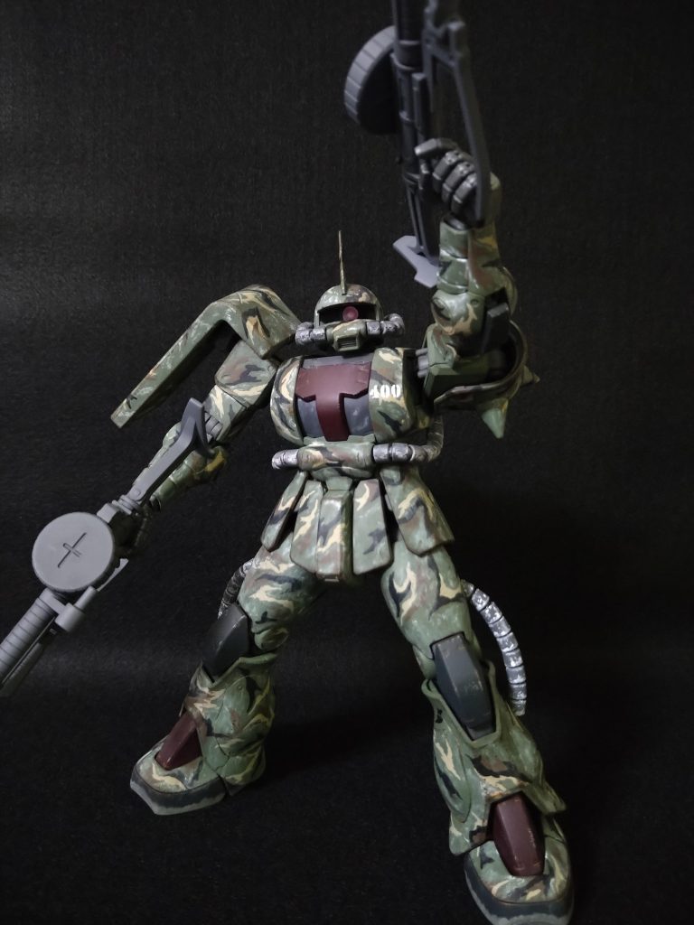 射撃シーン。付近の制圧と対空戦闘中。