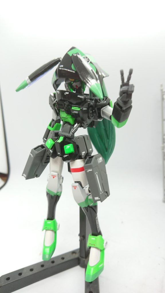 ノーベルガンダムとウヴァルをミキシングオリジナルフードでかわいかっこいいスナイパーを制作しました！