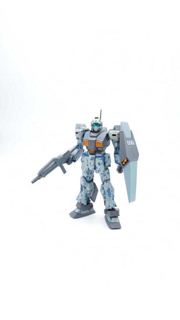 1年以上開けてのデジタル迷彩塗装。難しい。