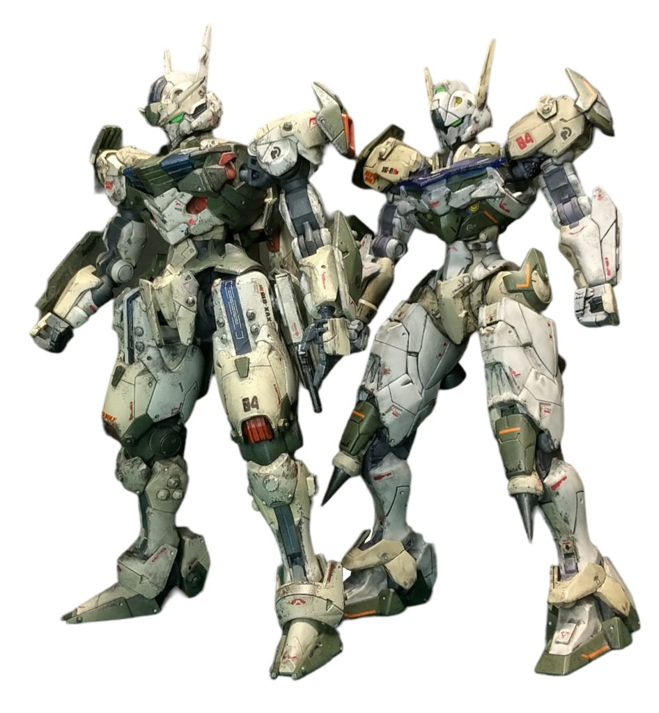 一応、04特務ユニットの設定で、チームカラーぽっく合わせたつもりです。