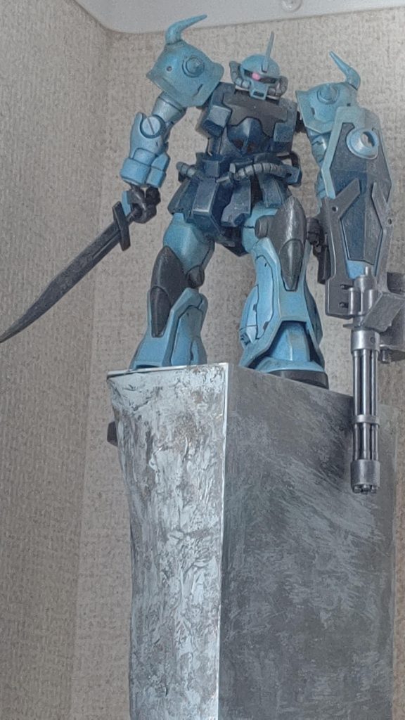 何に使うか悩んで置きっぱだったけどとうとうジオラマデビューだよ👏ガンタンクやイージーエイトなどなどシーンに悩んだけど😑せっかく作ったコアジェットブースター使わないとね