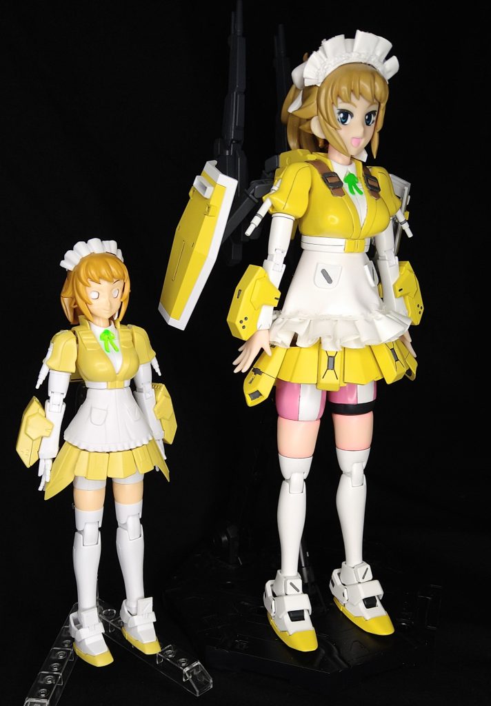 使用キットはHGすーぱーふみなHGパワードジムカーディガンフィギュアライズラボ　ホシノ・フミナなどです