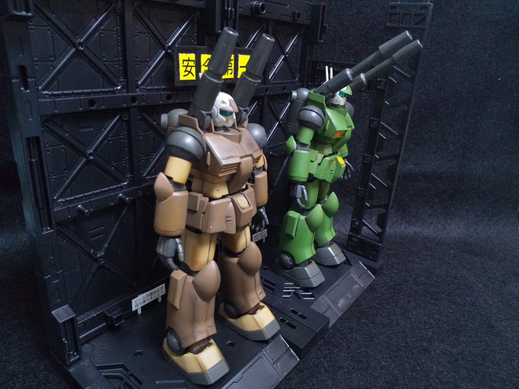 ガンキャノン、塗替えだけでだいぶ印象変わりますね。