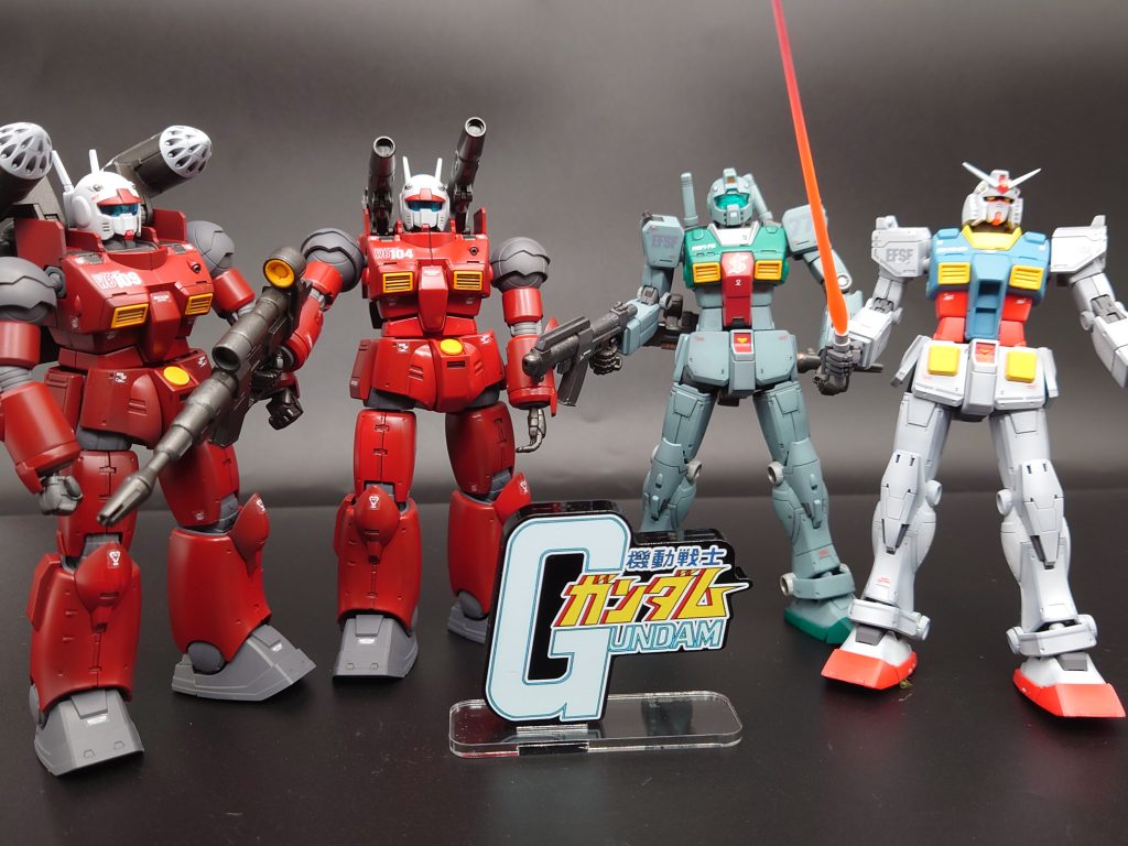 最後にククルス・ドアンシリーズ地球連邦軍　揃っての記念撮影なり（笑）