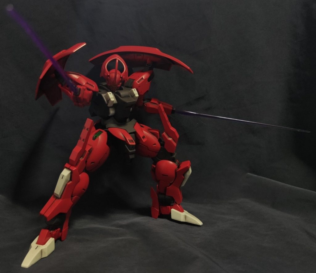 制作工程はありません。イーシュヴァラタイプBの上腕直結による、ビームサーベル発振。お目汚し失礼しました。