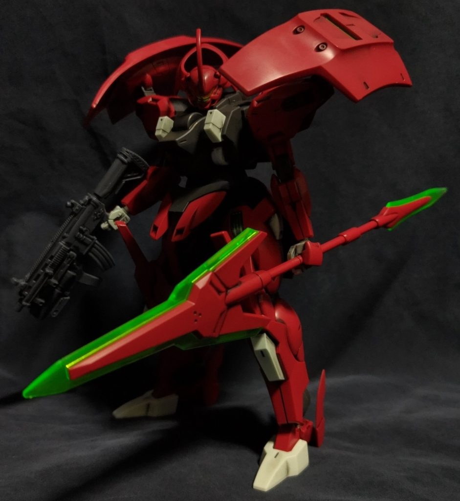 制作工程ではありませんが、銃を持たせた画像を追加しておきますね♪（劇中の銃ではありませんが）