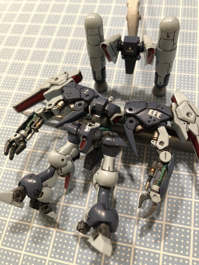 当初思ってたより意外と塗り分けれたなと。小さいくせに細かい塗り分けがメチャ効いてくるキットですね。