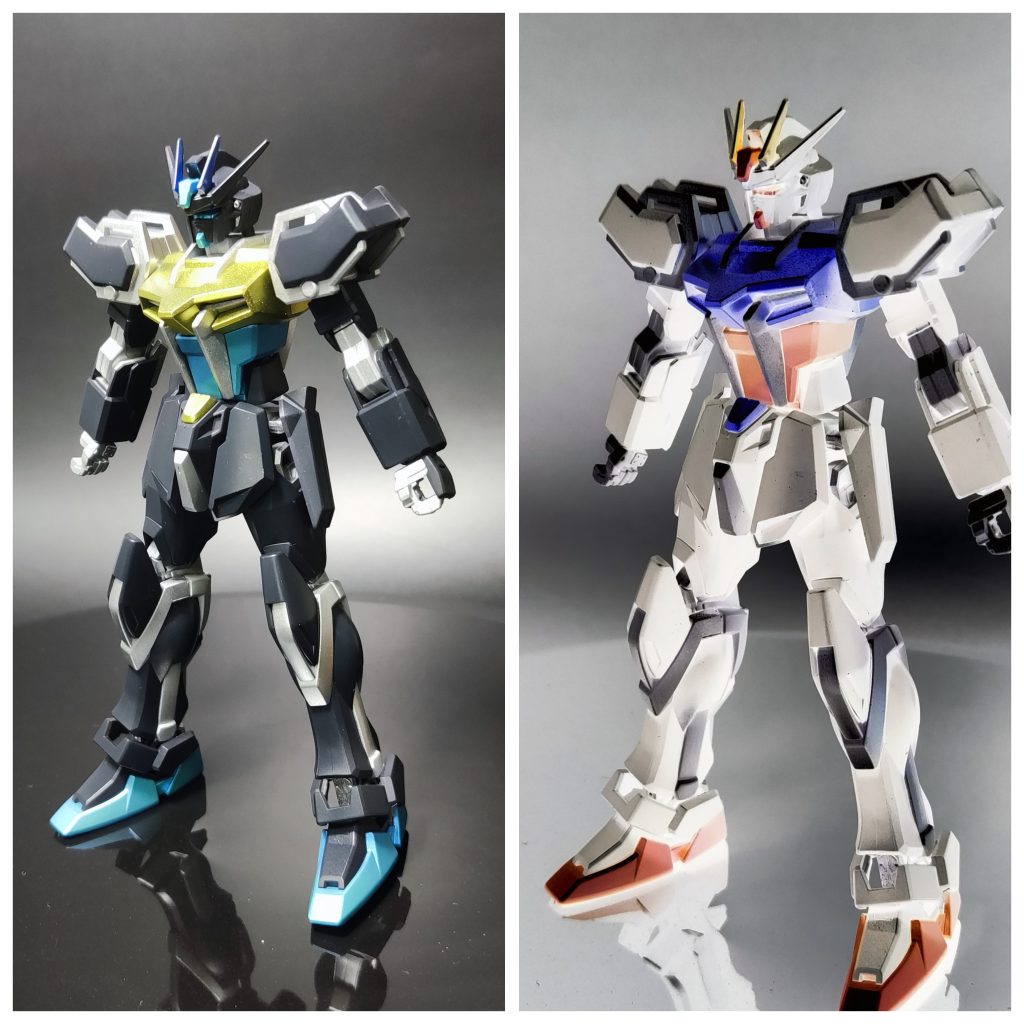 おまけEGストライクでもネガポジ再現してみました。最初はこっちを作って感覚覚えてからグフに着手しました 