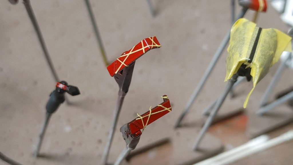 くリアパーツ部分をマスキングして、生命繊維をイメージした柄にしています!エモポイントです!