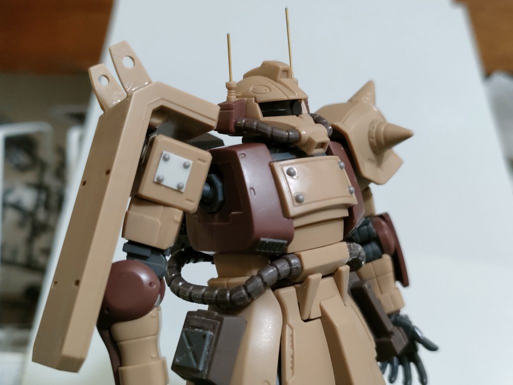 塗装前はこんな感じです。初めてプラ板とかプラ材使いました。リベットがお気に入りです!