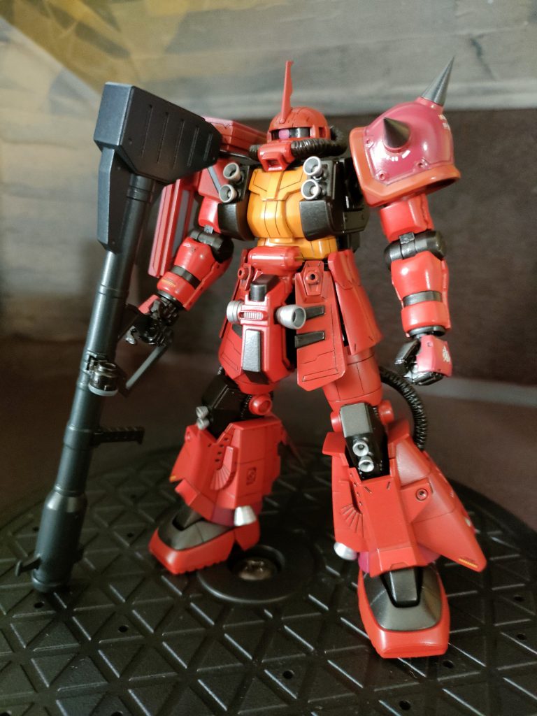 新たにスジ彫りをたしたり、少し色分けしました