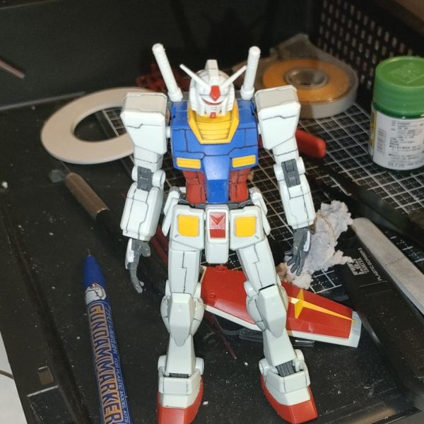 RX78-2ガンダム(スジ彫り用試験機)