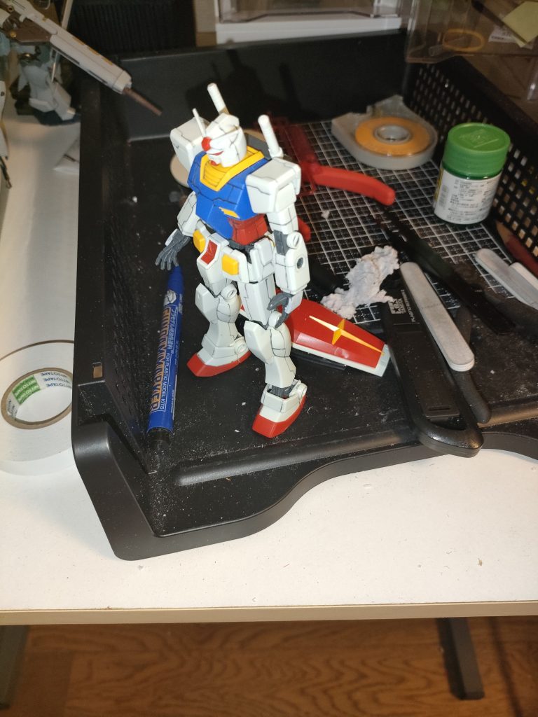 RX78-2ガンダム(スジ彫り用試験機)–2枚目/制作者：@youz022337